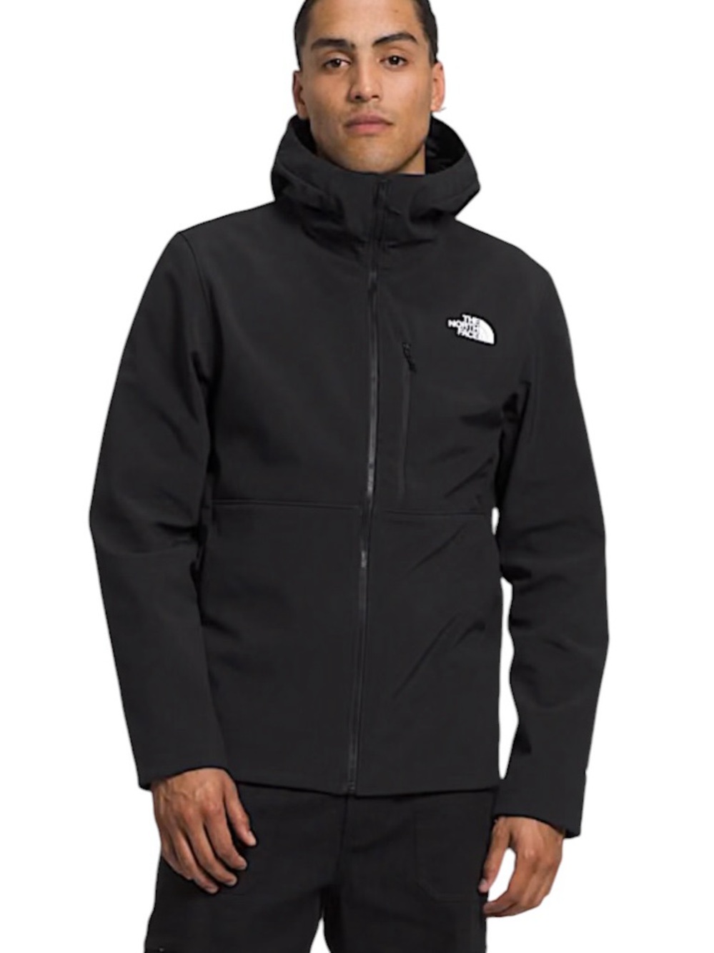 The North Face Apex Bionic 3 Hoodie Men Sz L Black Water Repellent Full Zip New